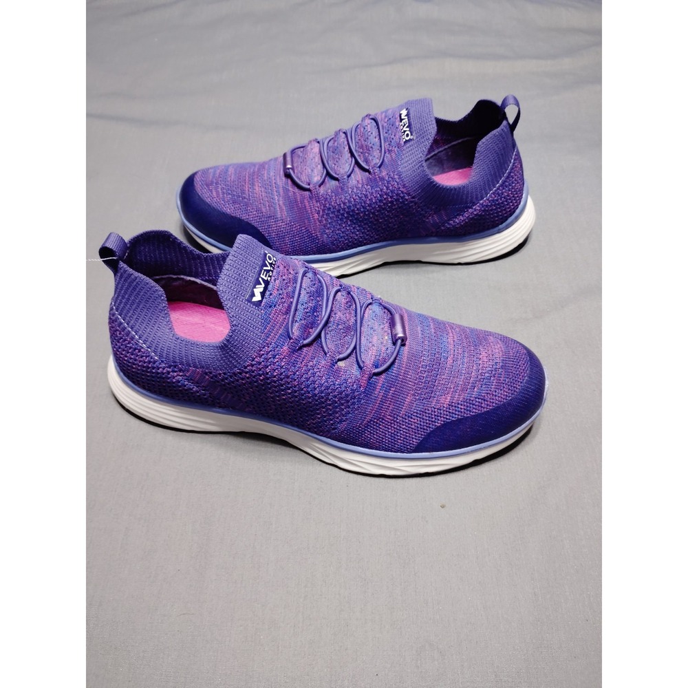 EUC Vevo Active Steffi Athletic Slip-On Hands Free Sneakers Purple/Pink Women 8W